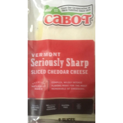Vermont Seriously Sharp Sliced Cheddar Cheese