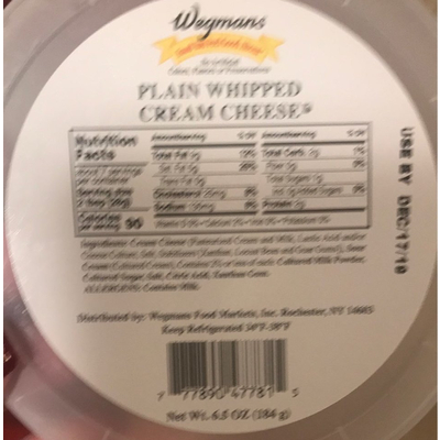 Plain Whipped Cream Cheese