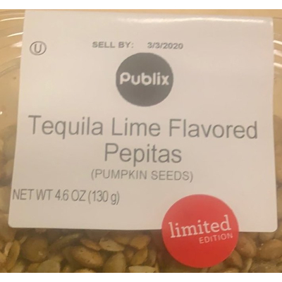 Pepitas (Pumpkin Seeds), Tequila Lime Flavored