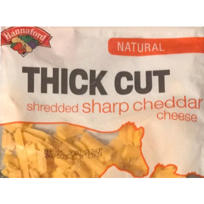 Thick Cut Shredded Sharp Cheddar Cheese