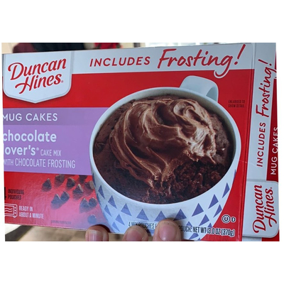 Mug Cakes, Chocolate Lover's Cake Mix with Chocolate Frosting