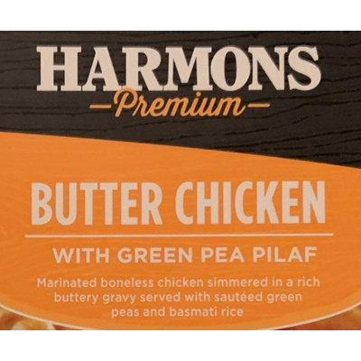 Butter Chicken with Green Pea Pilaf