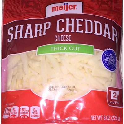 Sharp Cheddar Cheese, Thick Cut