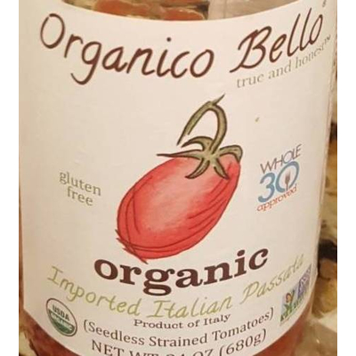 Imported Italian Passata, Seedless Strained Tomatoes