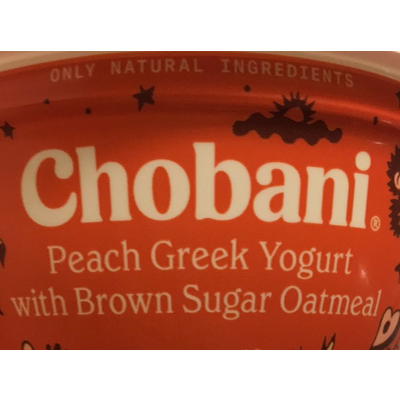 Peach Greek Yogurt with Brown Sugar Oatmeal