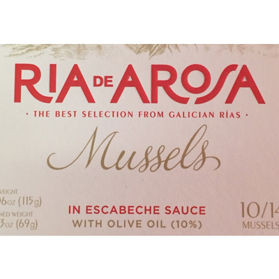 Mussels in Escabeche Sauce with Olive Oil
