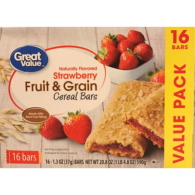 Strawverry Fruit & Grain Cereal Bars