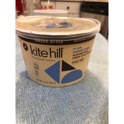Greek Style Yogurt, Plain Unsweetened Almond Milk