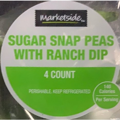 Sugar Snap Peas, with Ranch Dip
