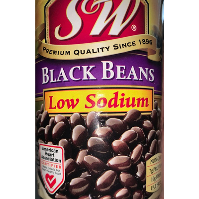 Black Beans, 50% Less Sodium