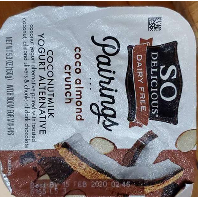 Pairings, Coconutmilk Yogurt Alternative, Coco Almond Crunch