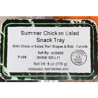Snack Tray, Summer Chicken Salad