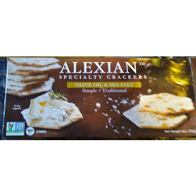 Specialty Crackers, Olive Oil & Sea Salt
