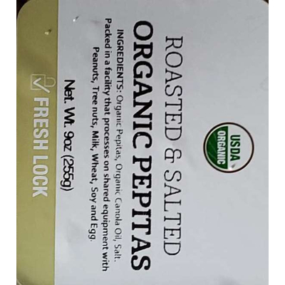 Organic Pepitas, Roasted & Salted