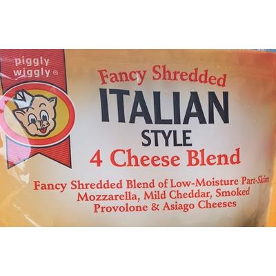 Italian Style 4 Cheese Blend, Fancy Shredded