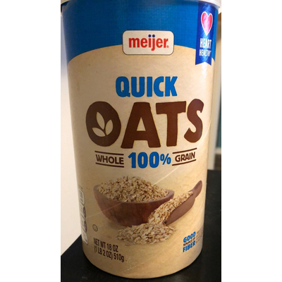 Quick Oats, 100% Whole Grain