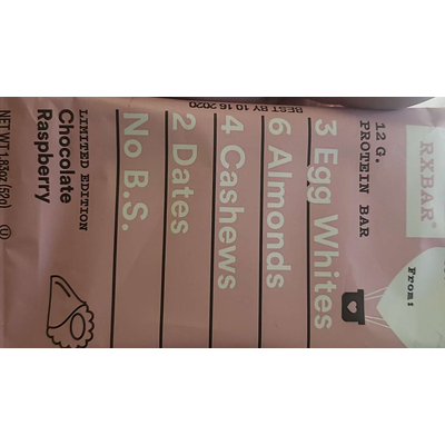 Protein Bar, Chocolate Raspberry