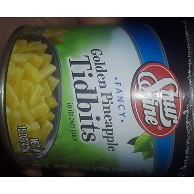 Fancy Golden Pineapple Tidbits, in its own juice