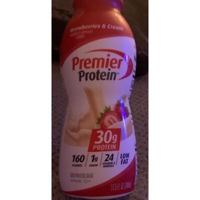 High Protein Shake, Strawberries & Cream