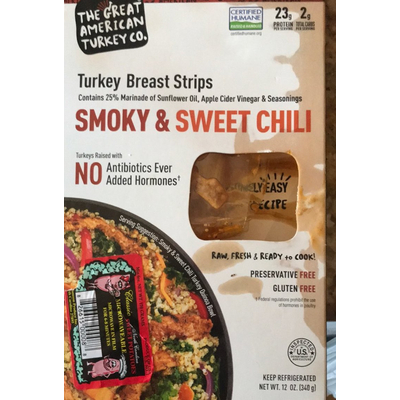 Turkey Breast Strips, Smoky & Sweet Chili