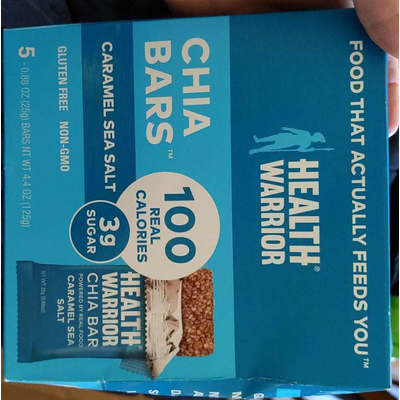 Chia Bars, Caramel Sea Salt