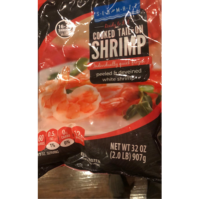 Cooked Tail-On Shrimp