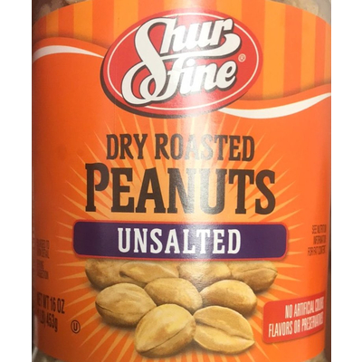 Dry Roasted Peanuts, Unsalted