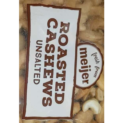 Roasted Cashews, Unsalted