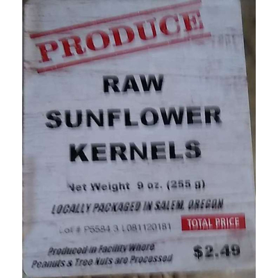 Sunflower Kernels, Raw