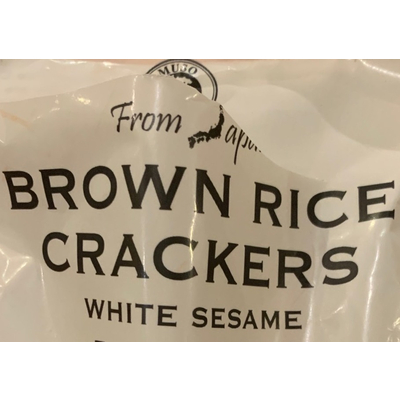 Brown Rice Crackers, White Sesame