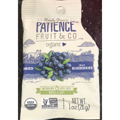 Organic Dried Wild Blueberries Sweetened With Apple Juice