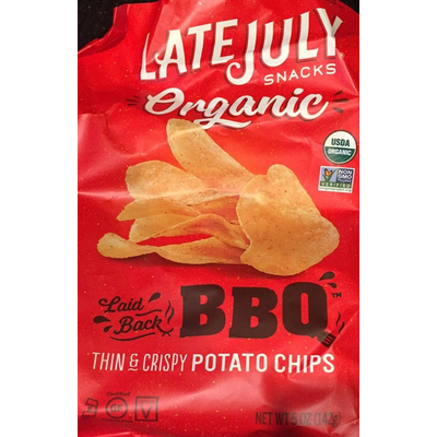 Organic Thin & Crispy Potato Chips, BBQ