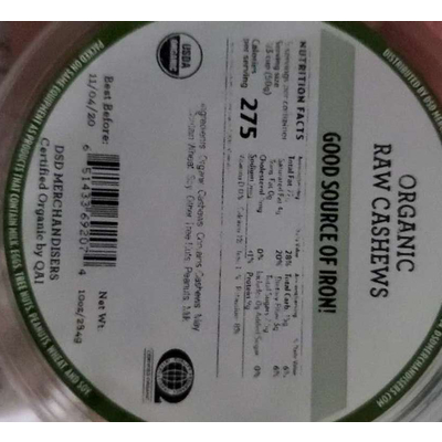 Organic Raw Cashews
