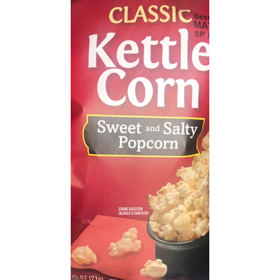 Classic Kettle Corn, Sweet and Salty Popcorn