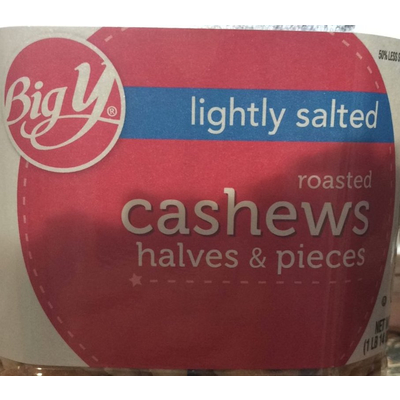 Lightly Salted Roasted Cashews, Halves & Pieces
