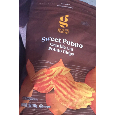 Sweet Potato Crinkle Cut Potato Chips