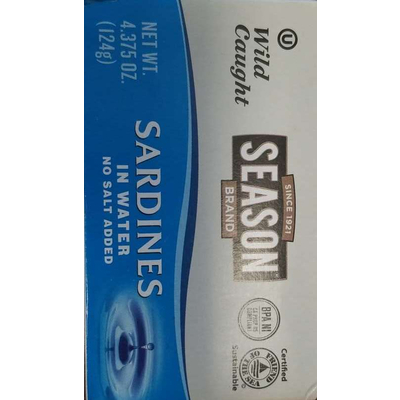 Sardines in Water, No Salt Added