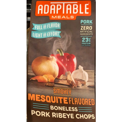 Boneless Pork Ribeye Chops, Smokey Mesquite