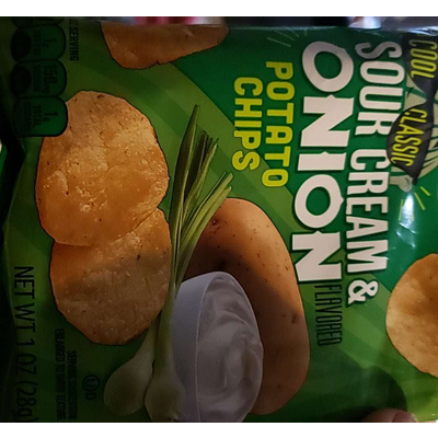 Potato Chips, Sour Cream & Onion Flavored
