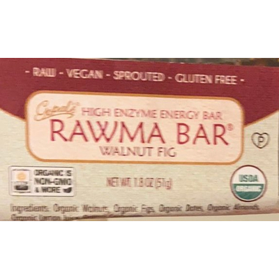 High Enzyme Energy Bar, Rawma Bar, Walnut Fig
