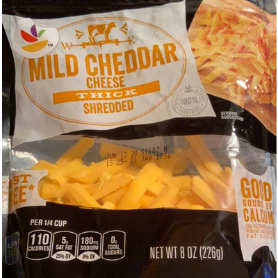 Mild Cheddar Cheese, Thick Shredded