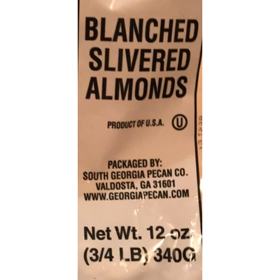Slivered Almonds, Blanched