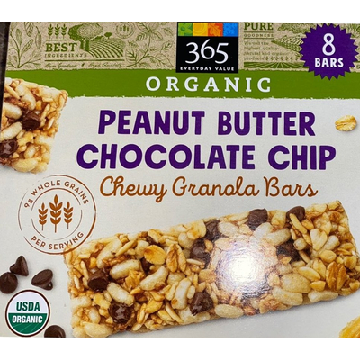 Chewy Granola Bars, Peanut Butter Chocolate Chip