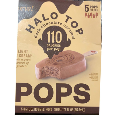 Pops Light Ice Cream, Dark Chocolate Caramel