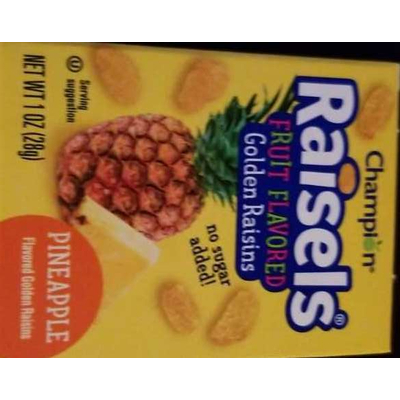 Fruit Flavored Golden Raisins, Pineapple