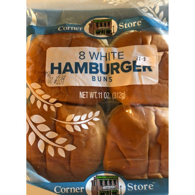 White Hamburger Buns