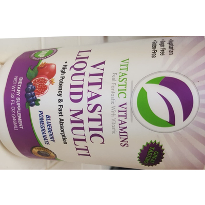Dietary Supplement, Vitastic Liquid Multi, Blueberry Pomegranate