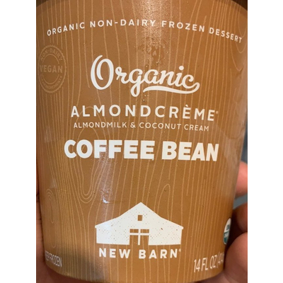 Organic Non-Dairy Frozen Dessert, Almond Creme, Coffee Bean