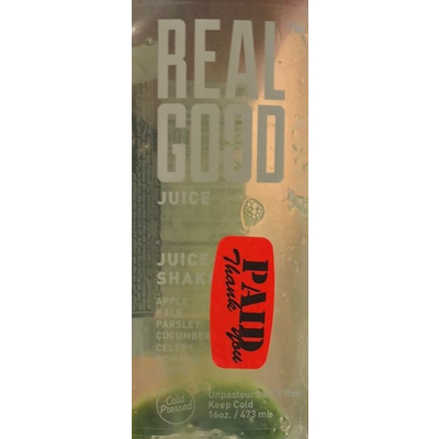 Juice Shake, Apple Kale Parsley Celery
