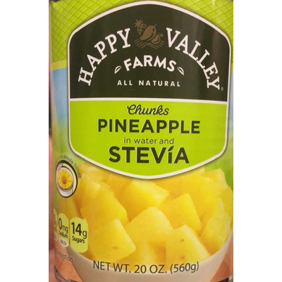 Chunks Pineapple, in Water and Stevia